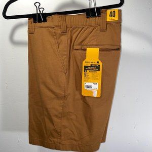 NEW Carhartt Force Relaxed Fit Twill 5 Pocket Work Short Men's Sz 40 Brown NWT